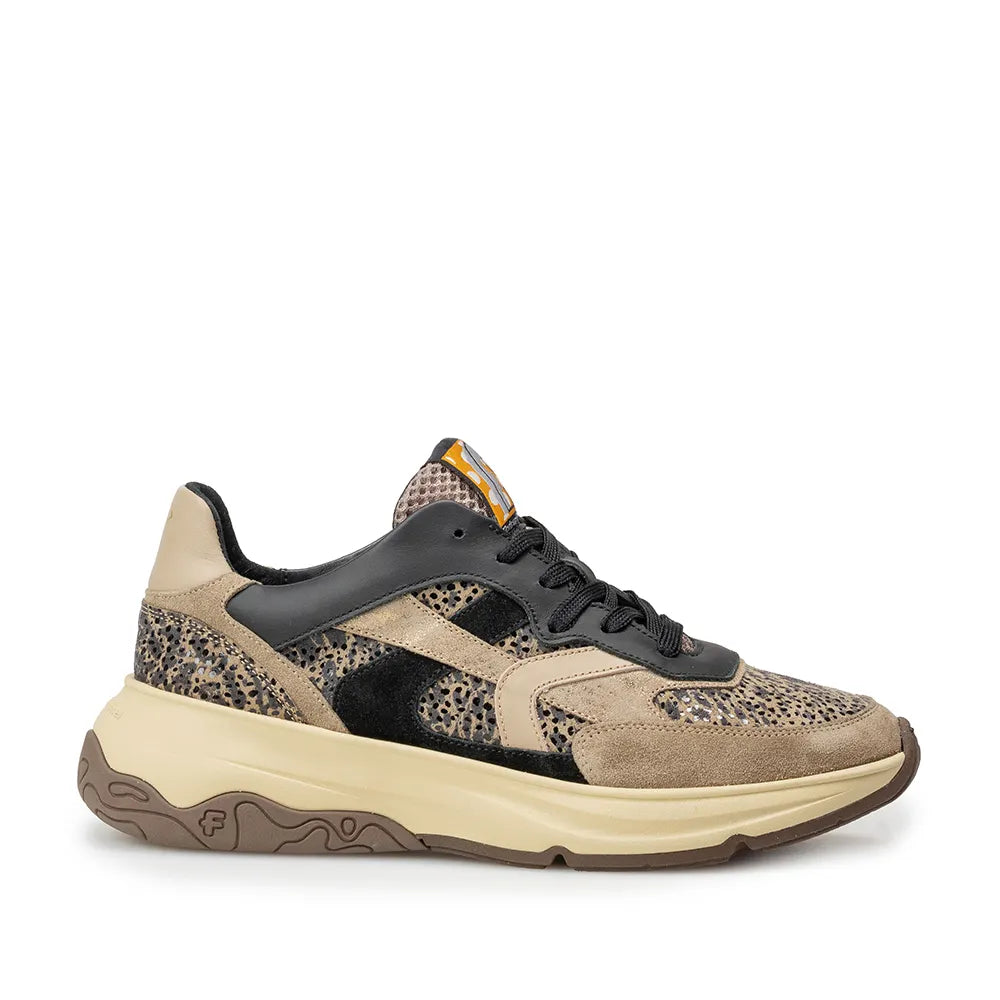 VAN BOMMEL SFW-10154-34-01 Holli 01.00 Sneaker Suede Leder Taupe