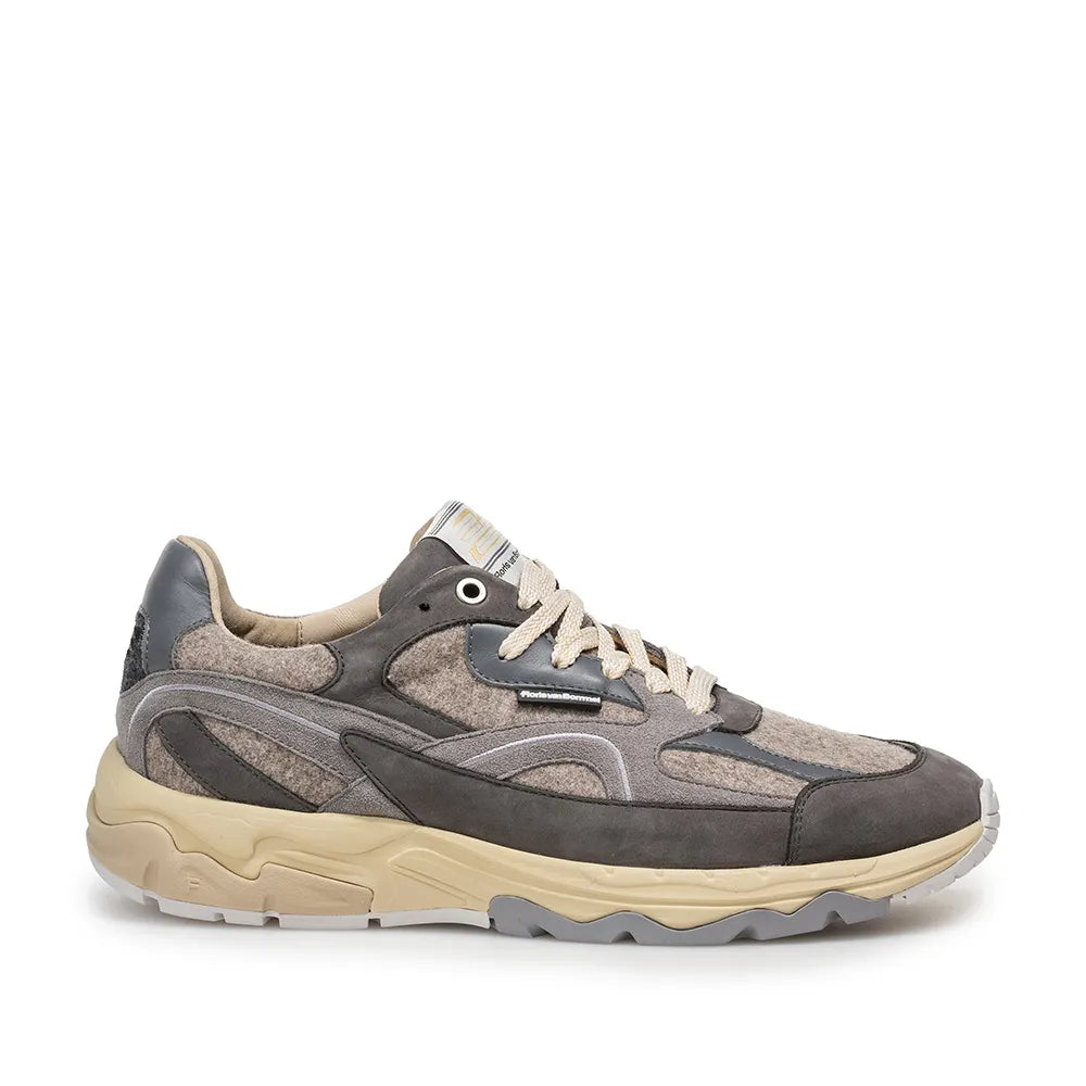 VAN BOMMEL SFM-10258-31-01 De Rezer 01.46 Sneaker Suede Leder DarkGrey