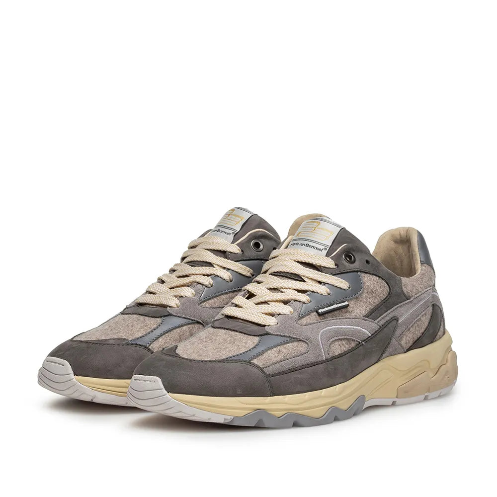 VAN BOMMEL SFM-10258-31-01 De Rezer 01.46 Sneaker Suede Leder DarkGrey