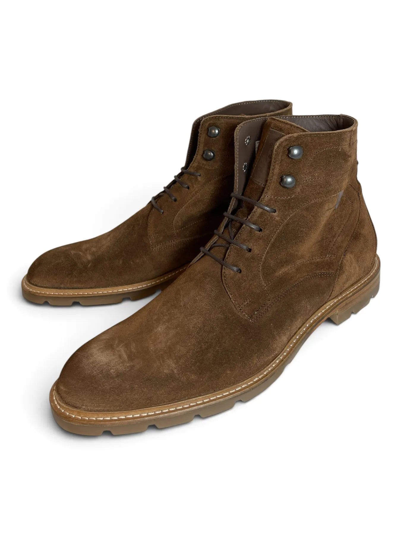 VAN BOMMEL SFM-80036-23-02  De Braver 02.10 Suede Leder Stiefel Cognac