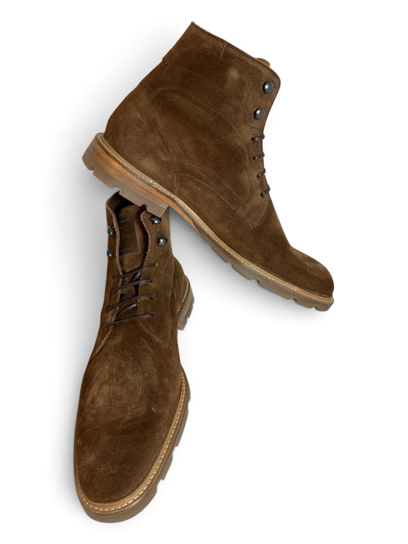 VAN BOMMEL SFM-80036-23-02  De Braver 02.10 Suede Leder Stiefel Cognac