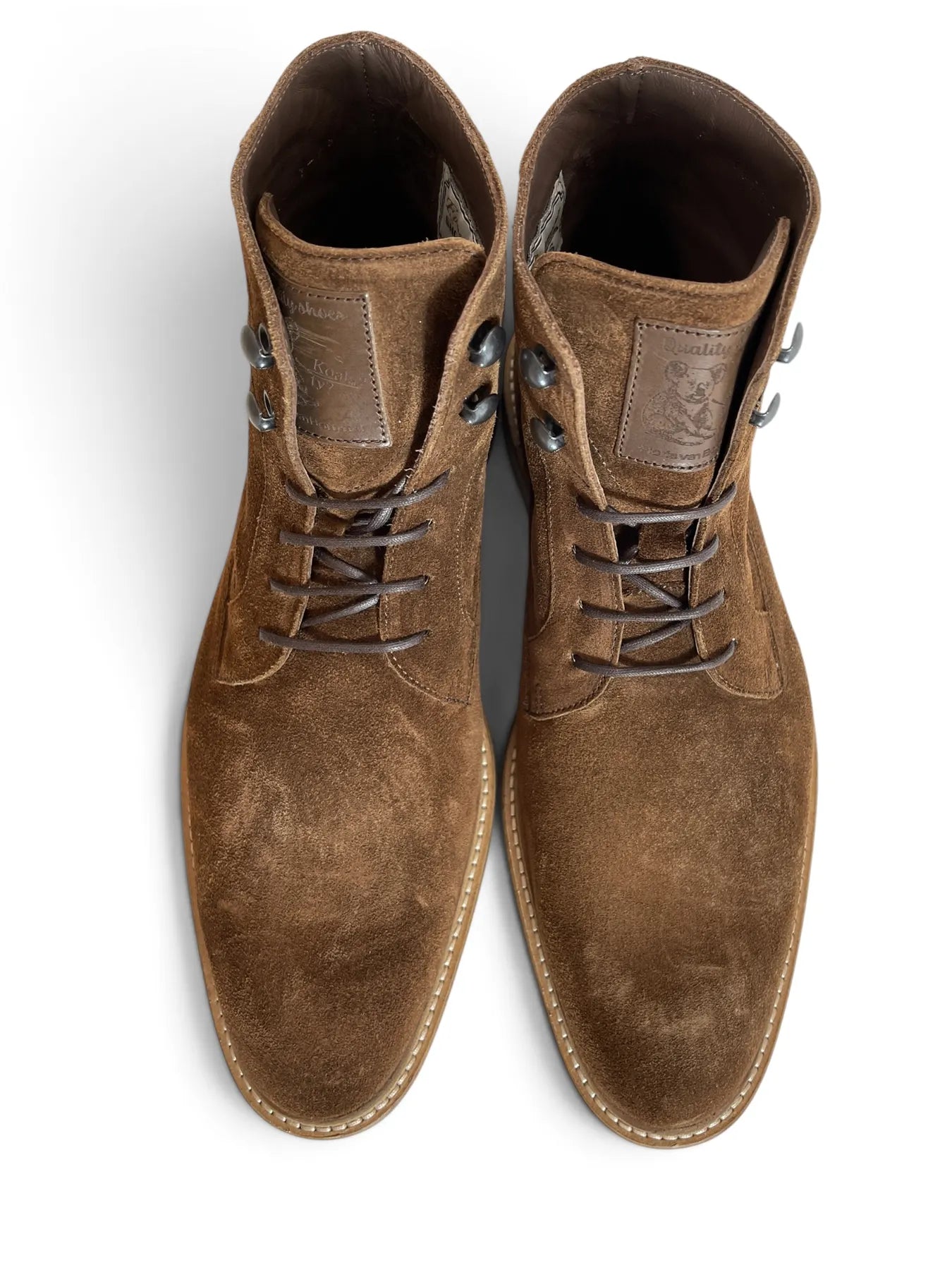 VAN BOMMEL SFM-80036-23-02  De Braver 02.10 Suede Leder Stiefel Cognac