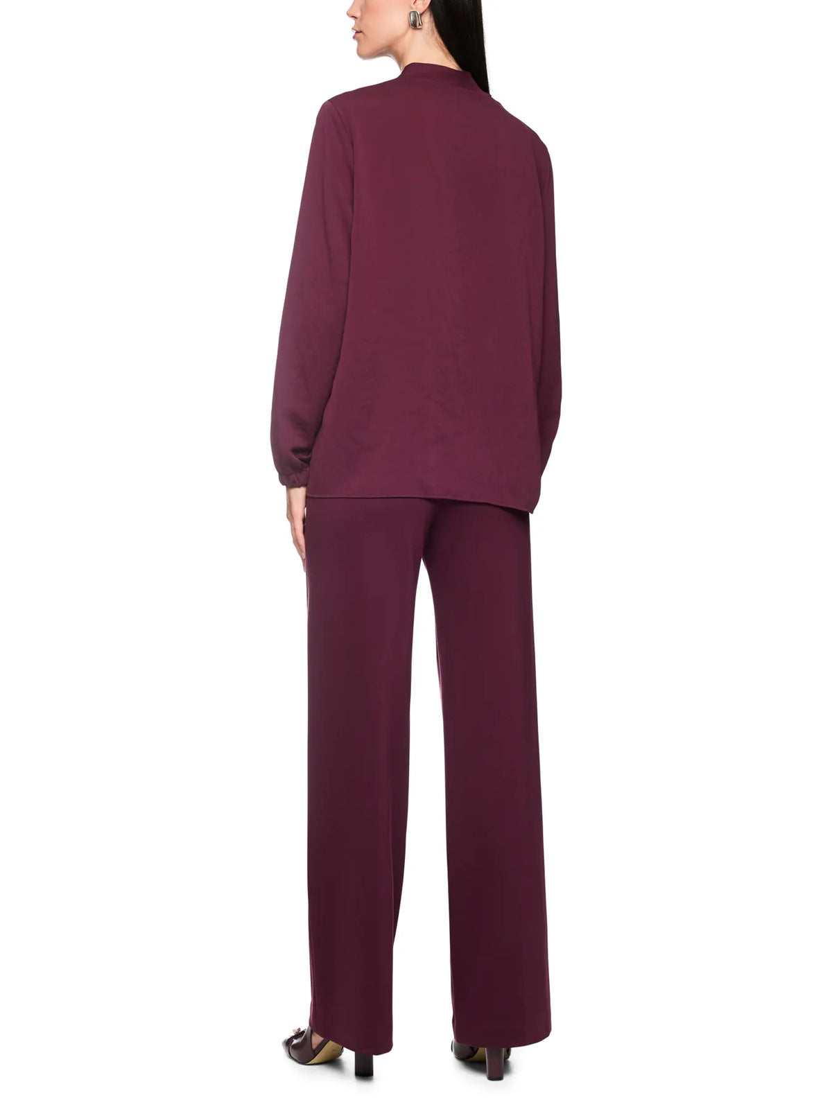 MARC CAIN BA 51.03 W39 Weite Bluse mit V-Ausschnitt Winetasting