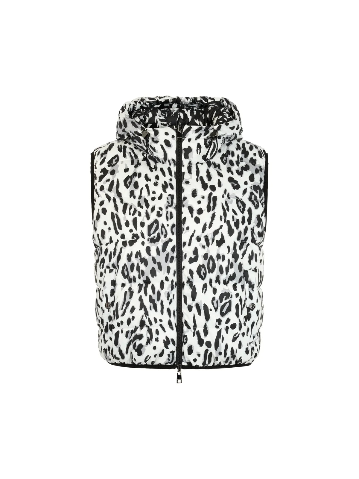 MARC CAIN 
                
                                            BS 37.05 W44  Wendbare Weste Leo-Print white and black