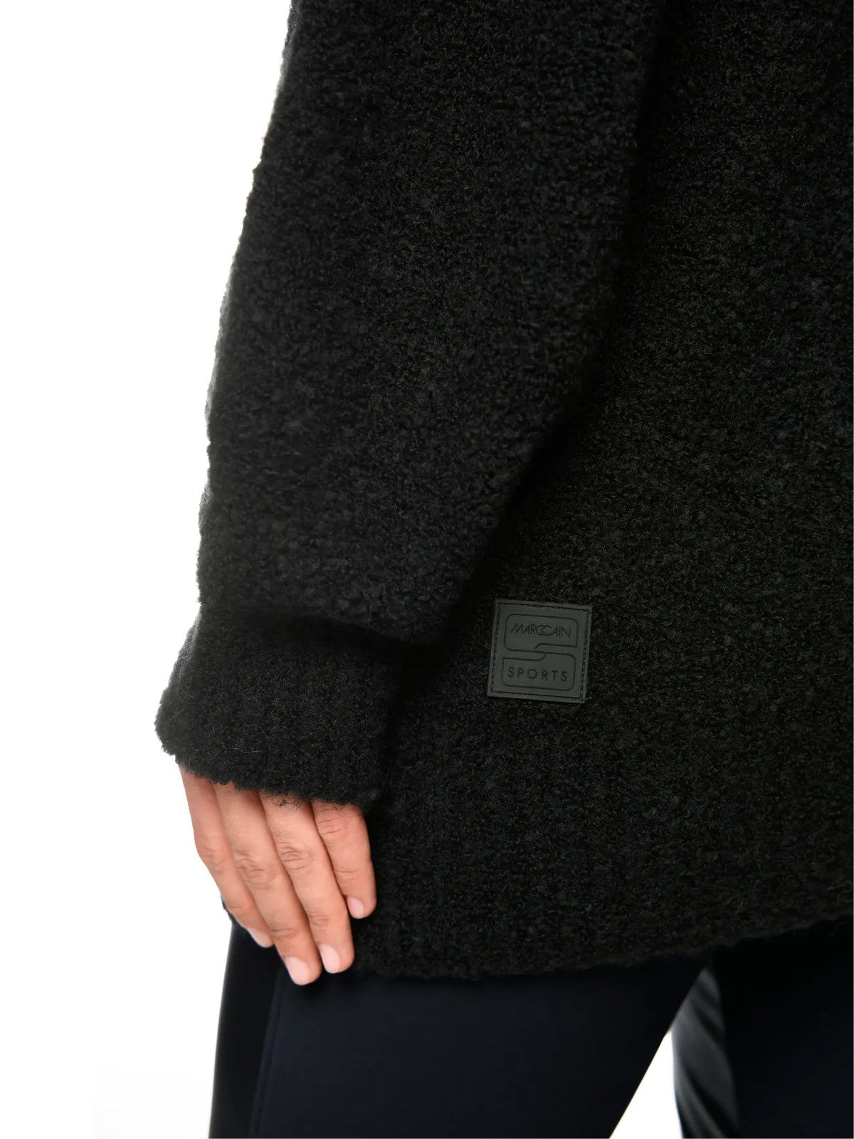 MARC BS 41.39 M21 CAIN Strick Hoodie Knitted in Germany black new
