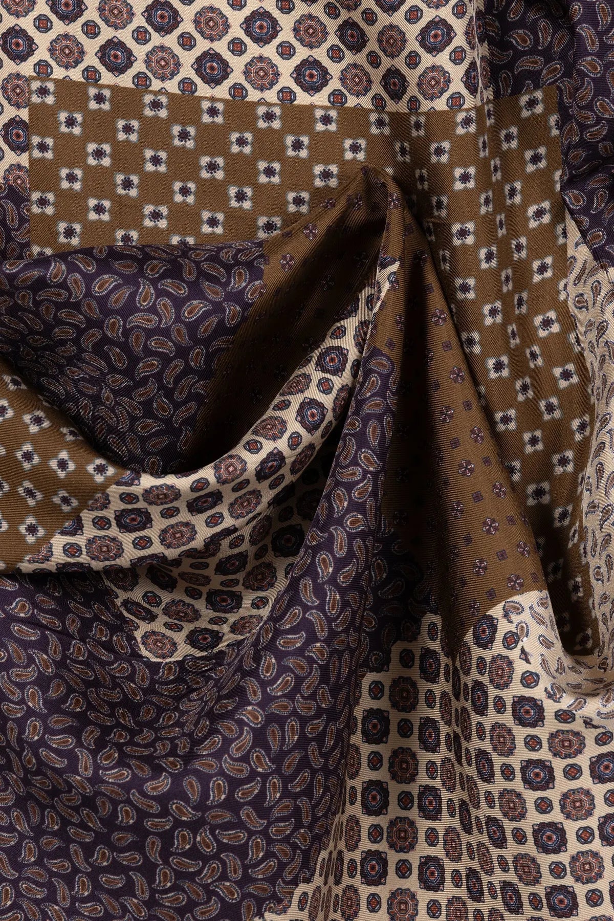 LUISA CERANO 
                
                                            848577/9383-0 Seiden-Tuch mit Print Braun