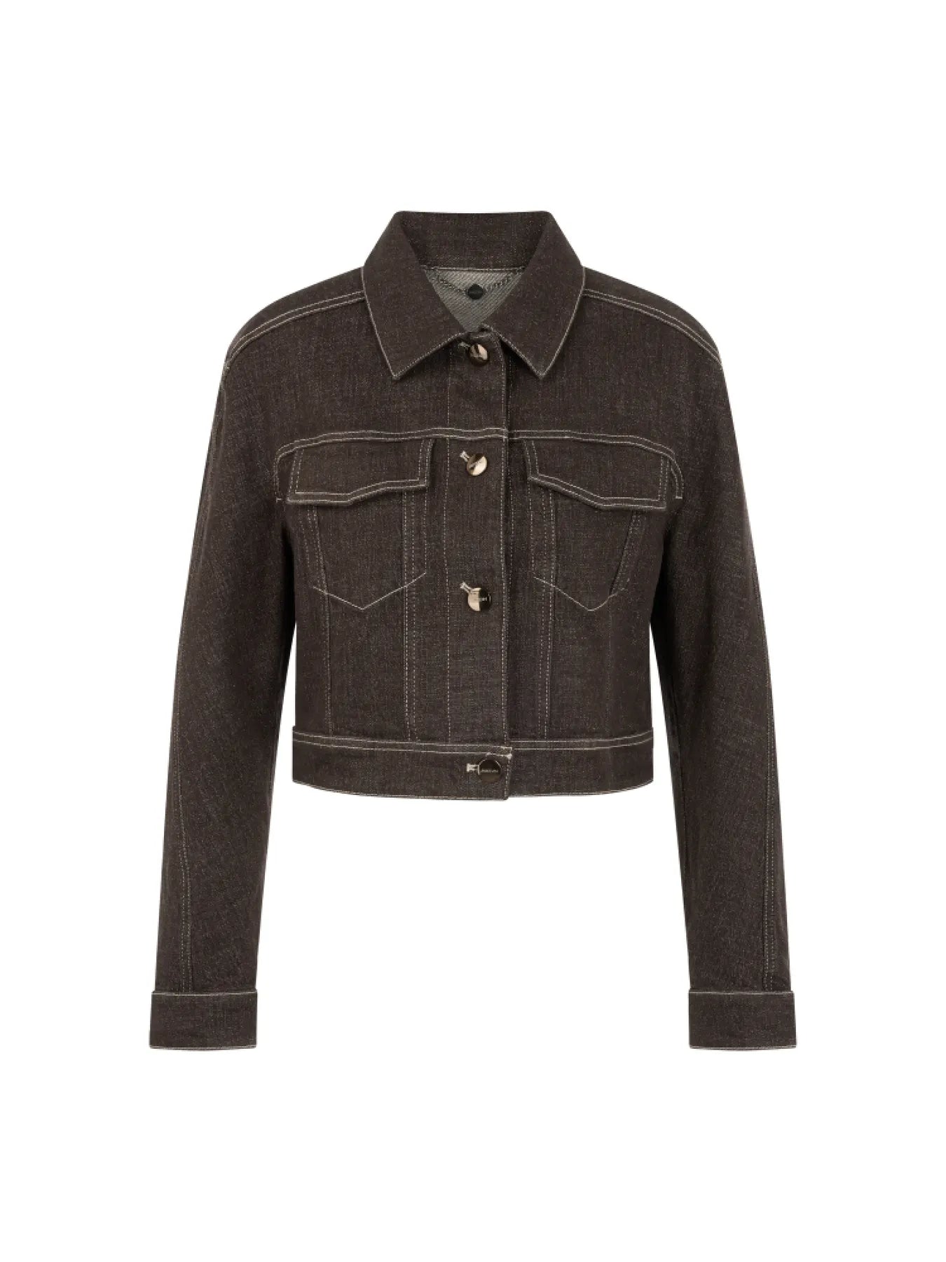 MARC CAIN 
                
                                            BC 31.09 D09 Kurze Jeansjacke mit Lurexgarn seal brown