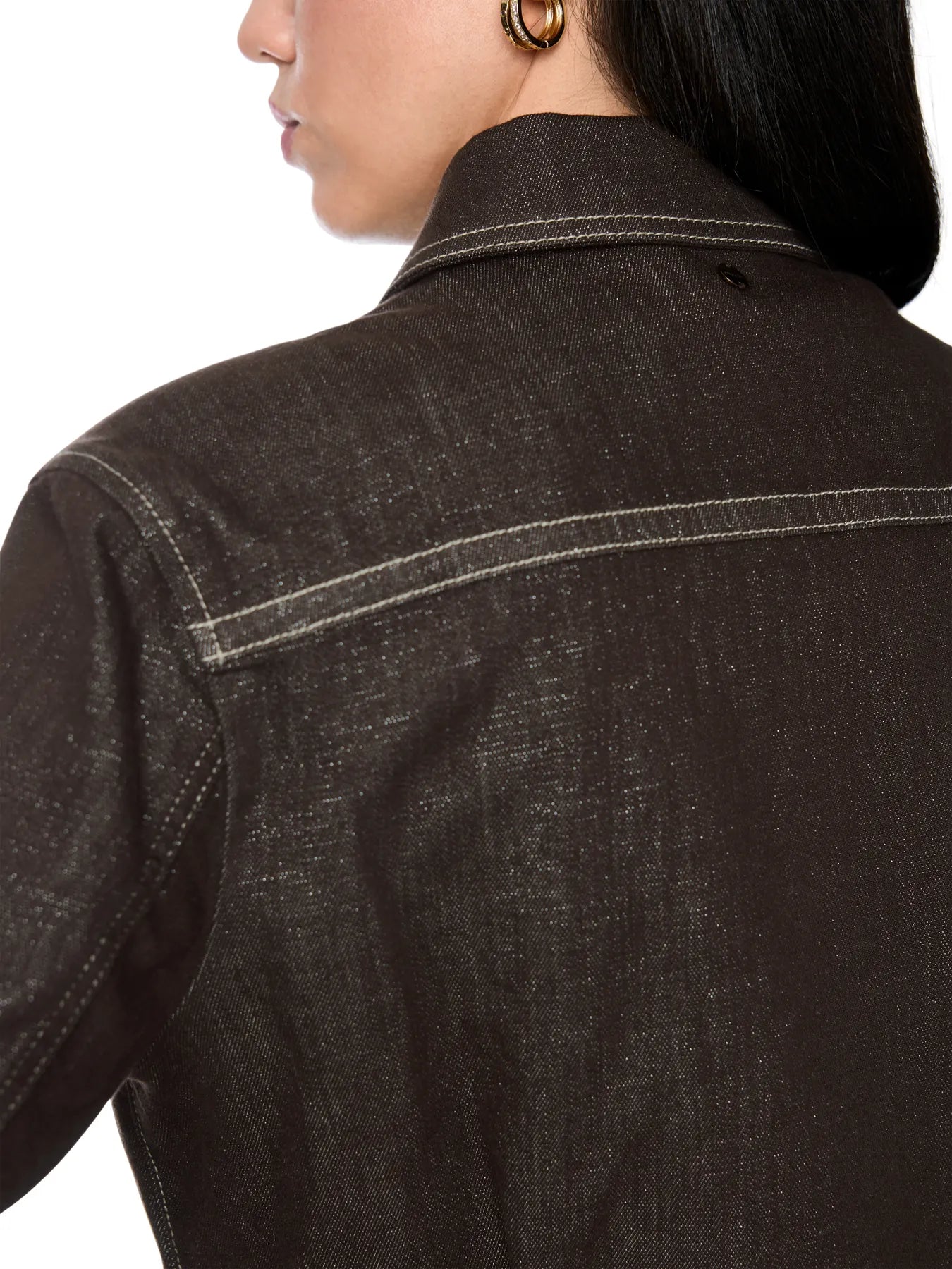 MARC CAIN 
                
                                            BC 31.09 D09 Kurze Jeansjacke mit Lurexgarn seal brown