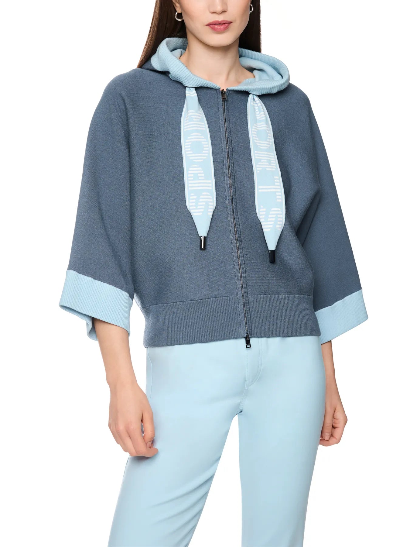 MARC CAIN 
                
                                            BS 39.07 M57 Gestrickter Cardigan Blau grisaille