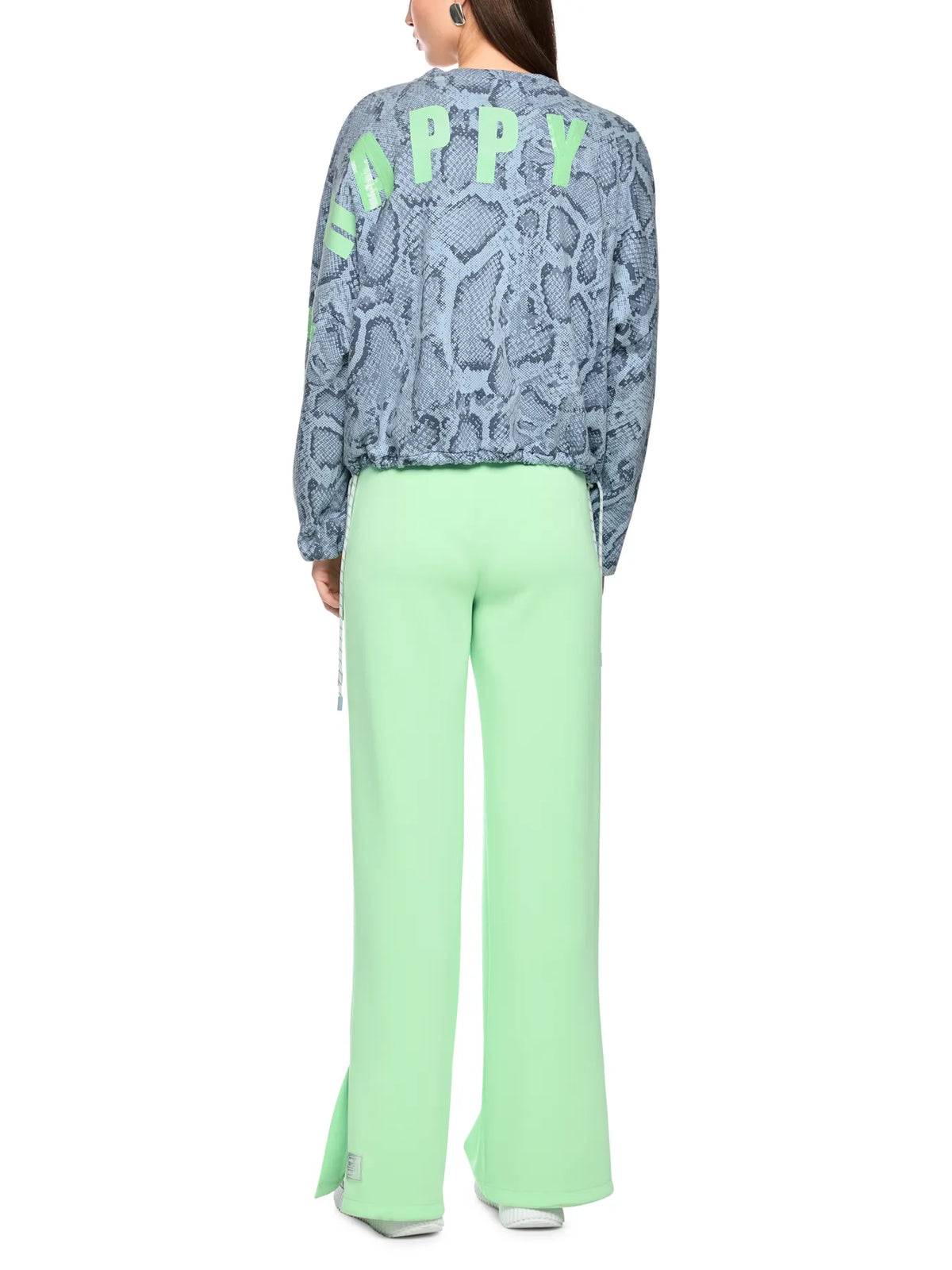 MARC CAIN 
                
                                            BS 44.04 J14 Sweatshirt mit Animal Print niagara mist