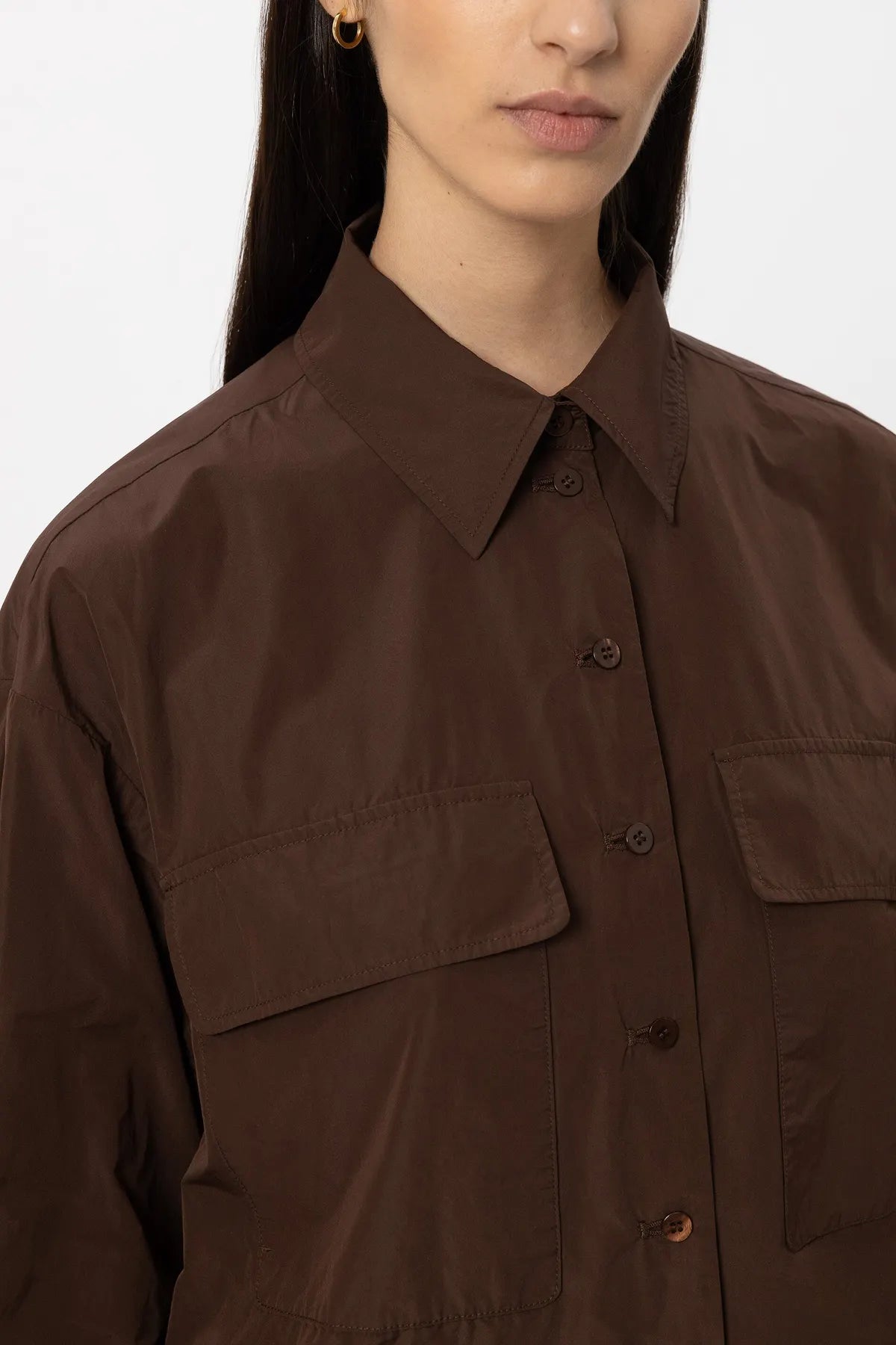LUISA CERANO 448115/4208-0  Taft-Blousonjacke marone