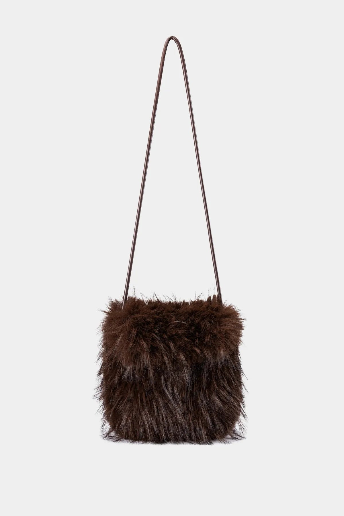 LUISA CERANO 848557/4209-0  Boho-Tasche in Fell-Optik marone