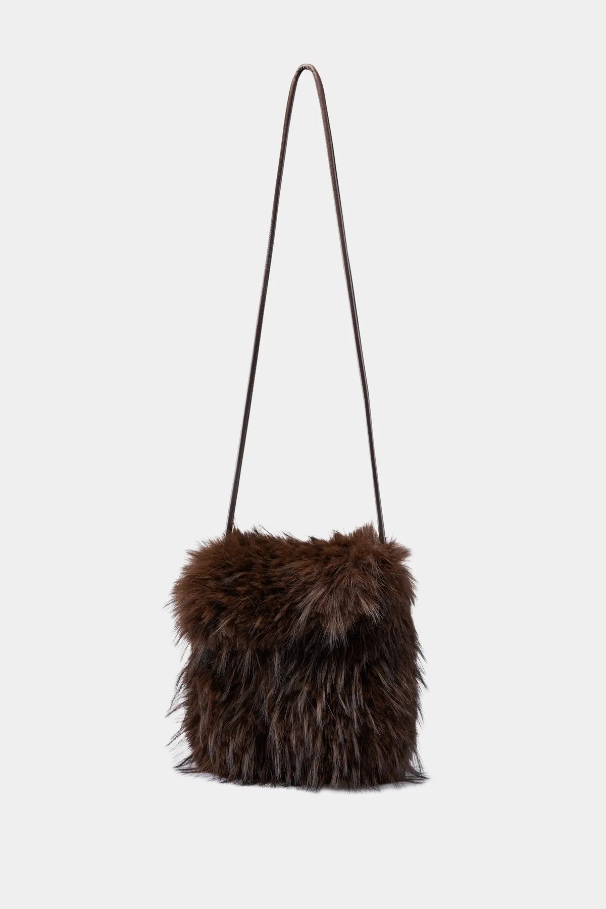 LUISA CERANO 848557/4209-0  Boho-Tasche in Fell-Optik marone