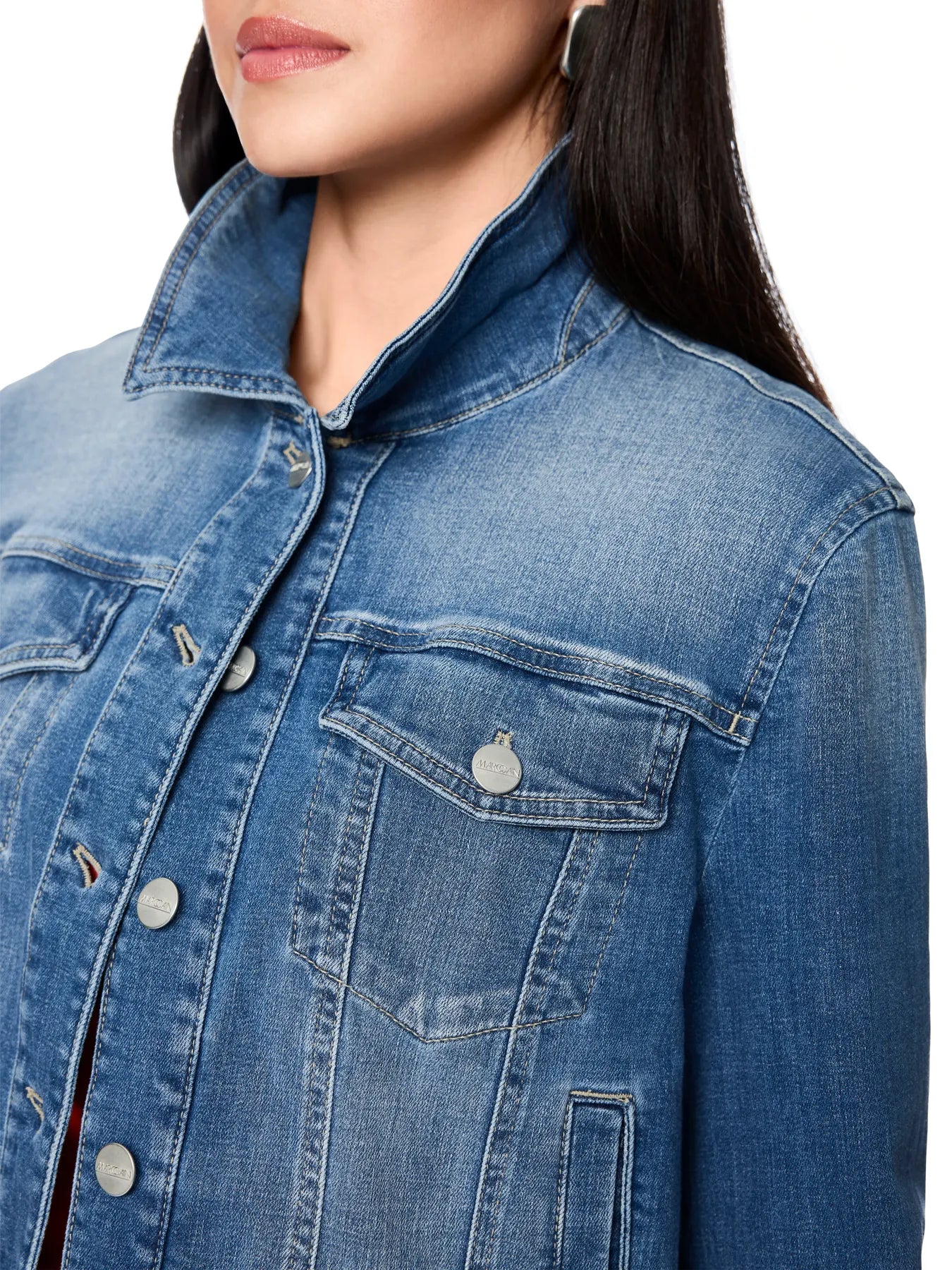 MARC CAIN 
                
                                            AA 31.03 D22 Kurze Jeansjacke Stretch blue denim
