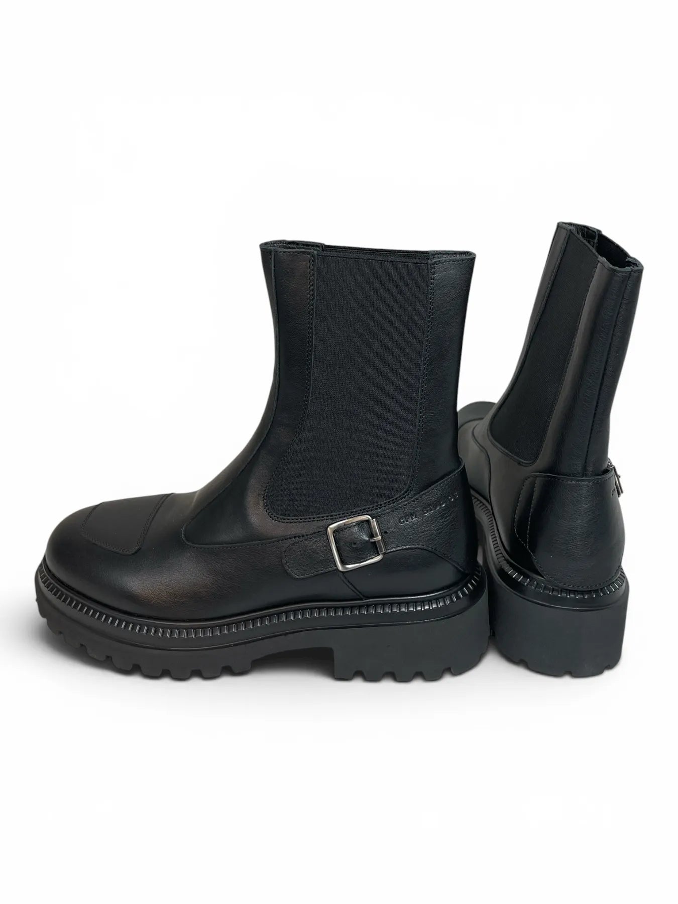 COPENHAGEN CPH950 LEATHER Damen Stiefelette Biker Boots Schwarz