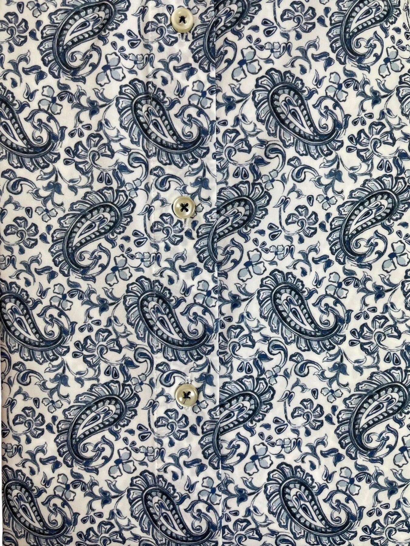 fakts 6468 Hemd Shirt Slim Fit Leisure blue paisley 256