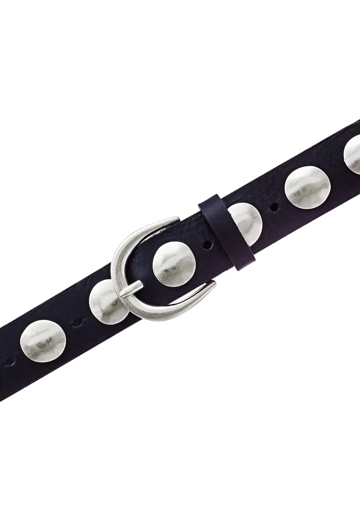 B.BELT BB1091L96 Luna Silver - 35 mm Ledergürtel Schwarz