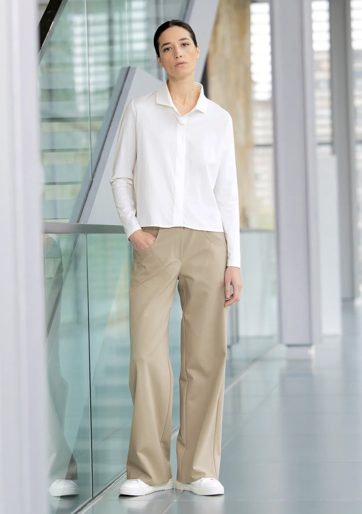 ANIA SCHIERHOLT HO3384/55 Hose Oliv Caper