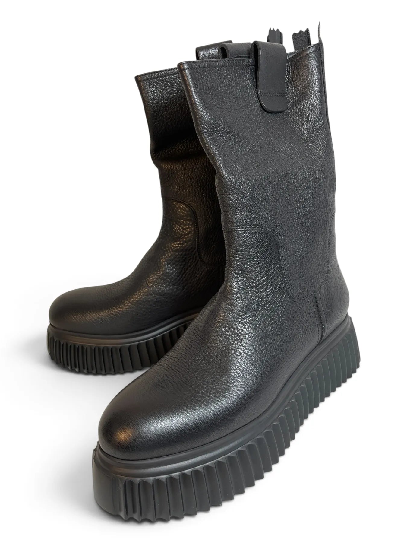 AGL D751503PGKI0121013 MILAGROS Plateau-Boots mir Reißverschluss NERO