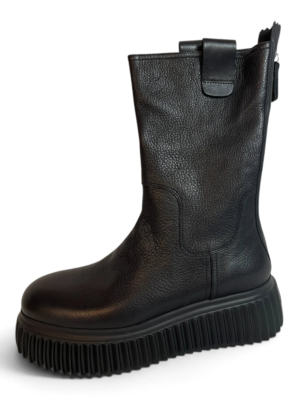 AGL D751503PGKI0121013 MILAGROS Plateau-Boots mir Reißverschluss NERO