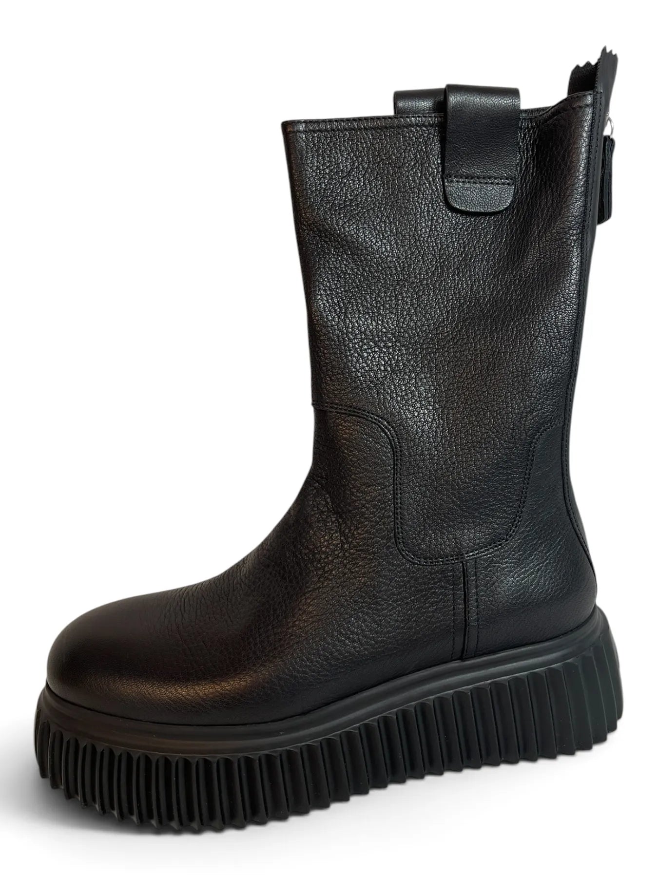 AGL D751503PGKI0121013 MILAGROS Plateau-Boots mir Reißverschluss NERO