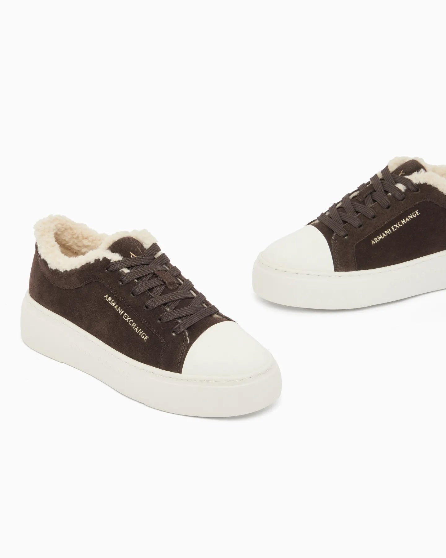 ARMANI XW003067 AF27450 Plateau Sneaker Braun