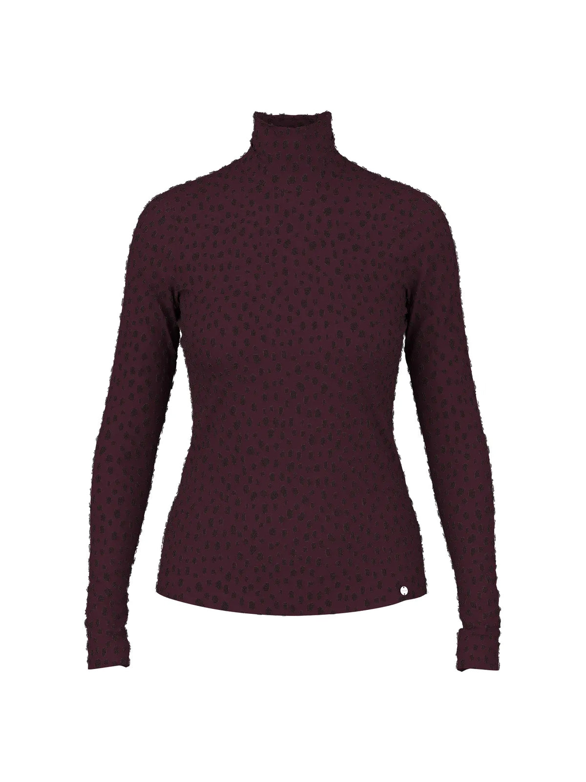 MARC CAIN BC 48.54 J27 Stretch-Shirt mit Bambi-Print winetasting
