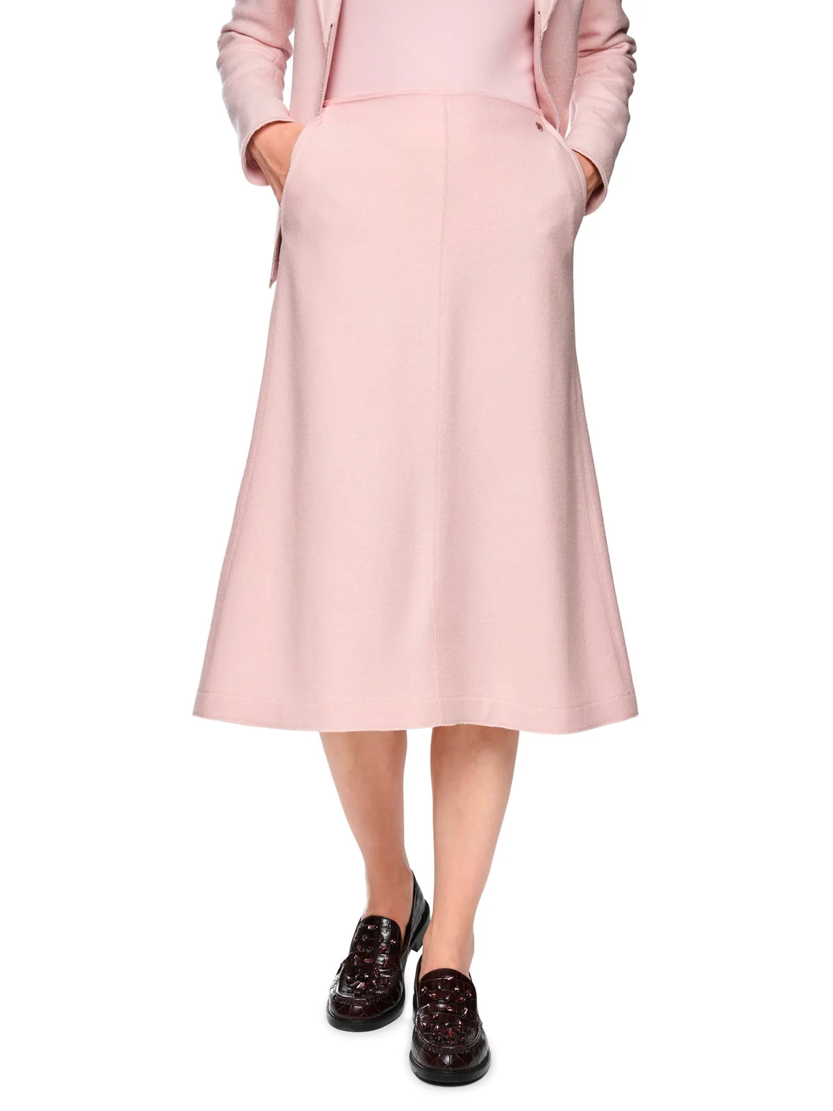 MARC CAIN BC 71.26 J30 Walkrock Knitted in Germany rose chalk pink