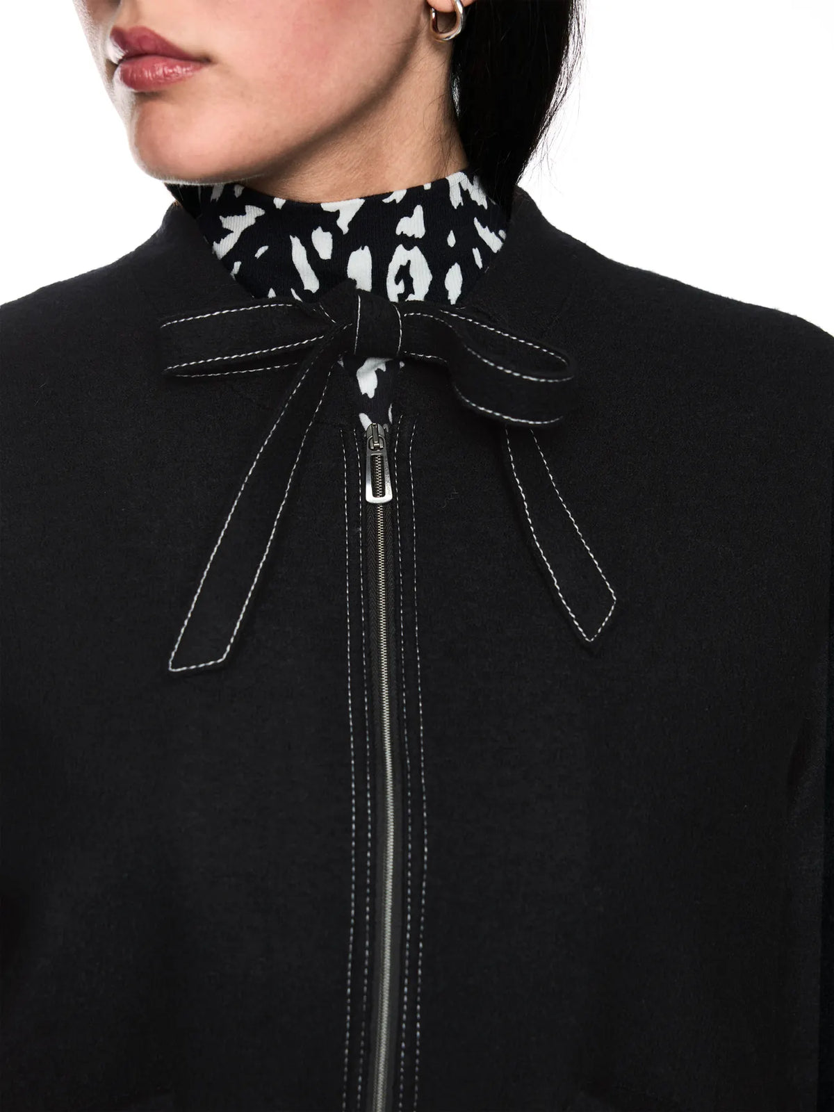 MARC CAIN 
                
                                            BS 31.14 J30 Schurwolljacke Knitted in Germany Black