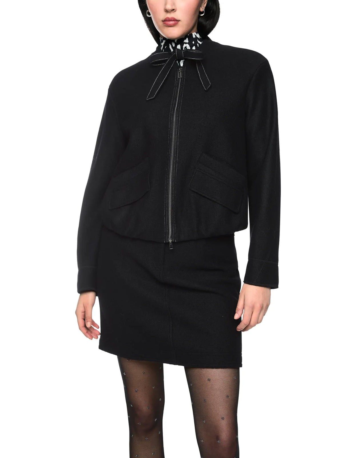 MARC CAIN 
                
                                            BS 31.14 J30 Schurwolljacke Knitted in Germany Black