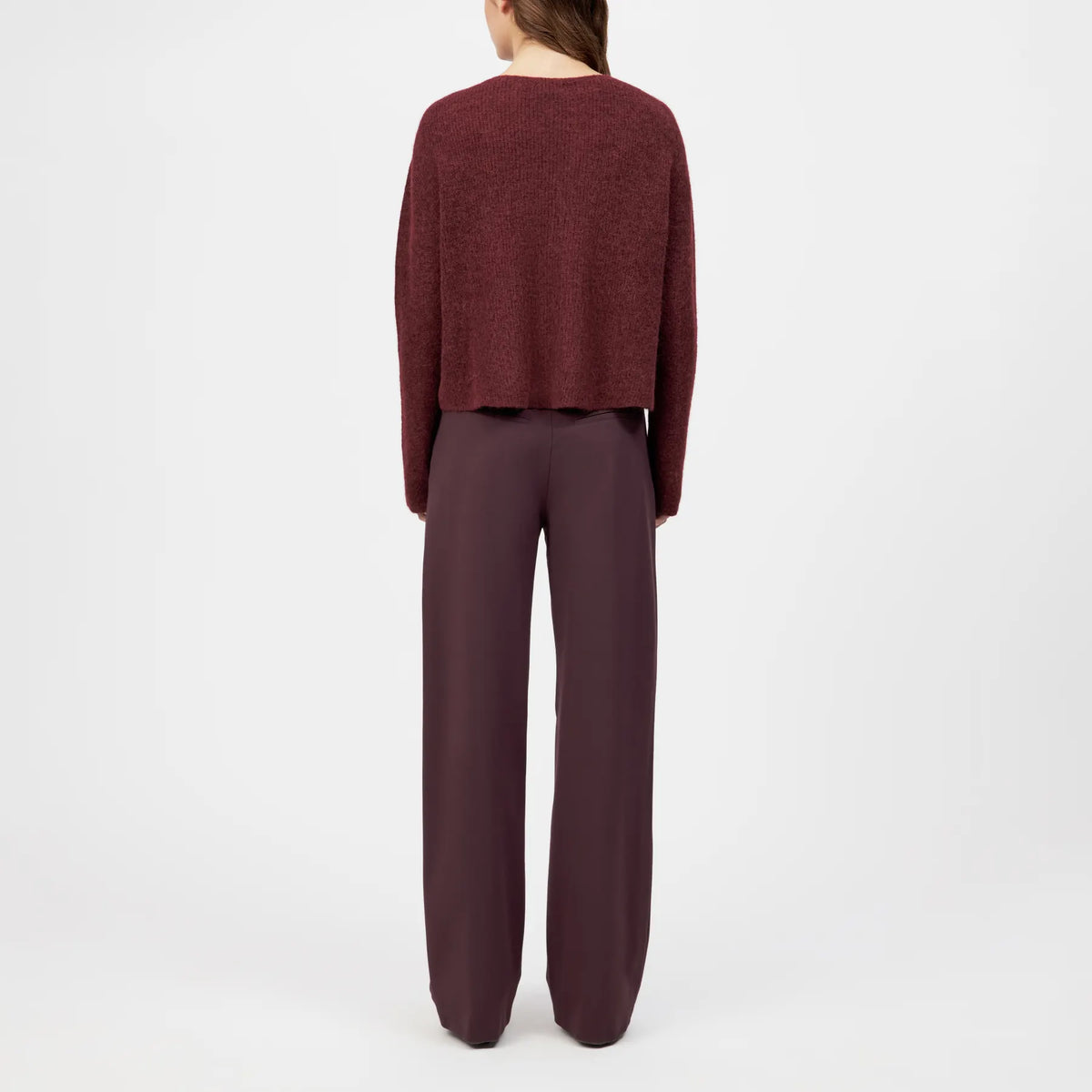 DRYKORN 420217 IMENY Pullover Kurz Alpaka-Mix braun