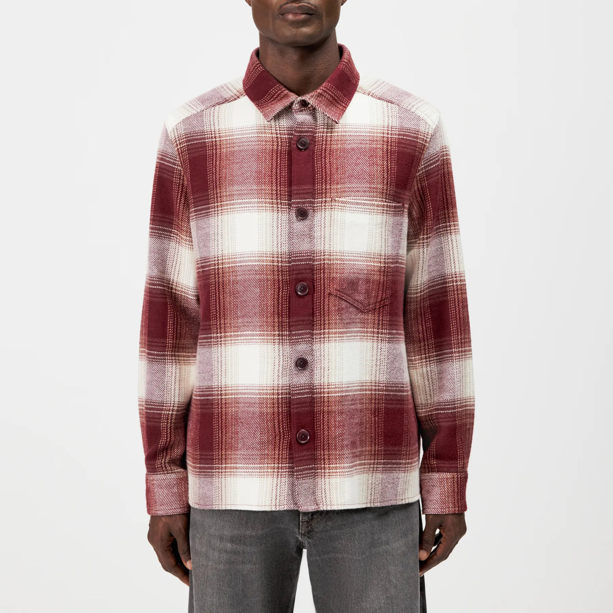 DRYKORN 146528 DIEGGO Hemd Overschiert Rot