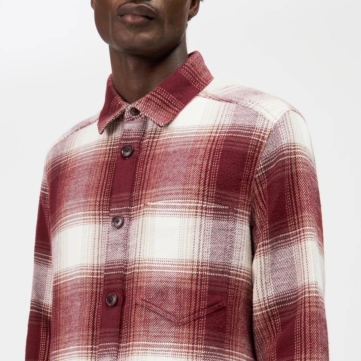 DRYKORN 146528 DIEGGO Hemd Overschiert Rot