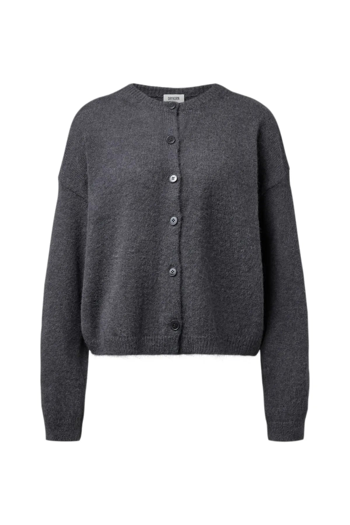 DRYKORN 420171 MARWENI Strickjacke  Alpaka-Mix Grau 6100