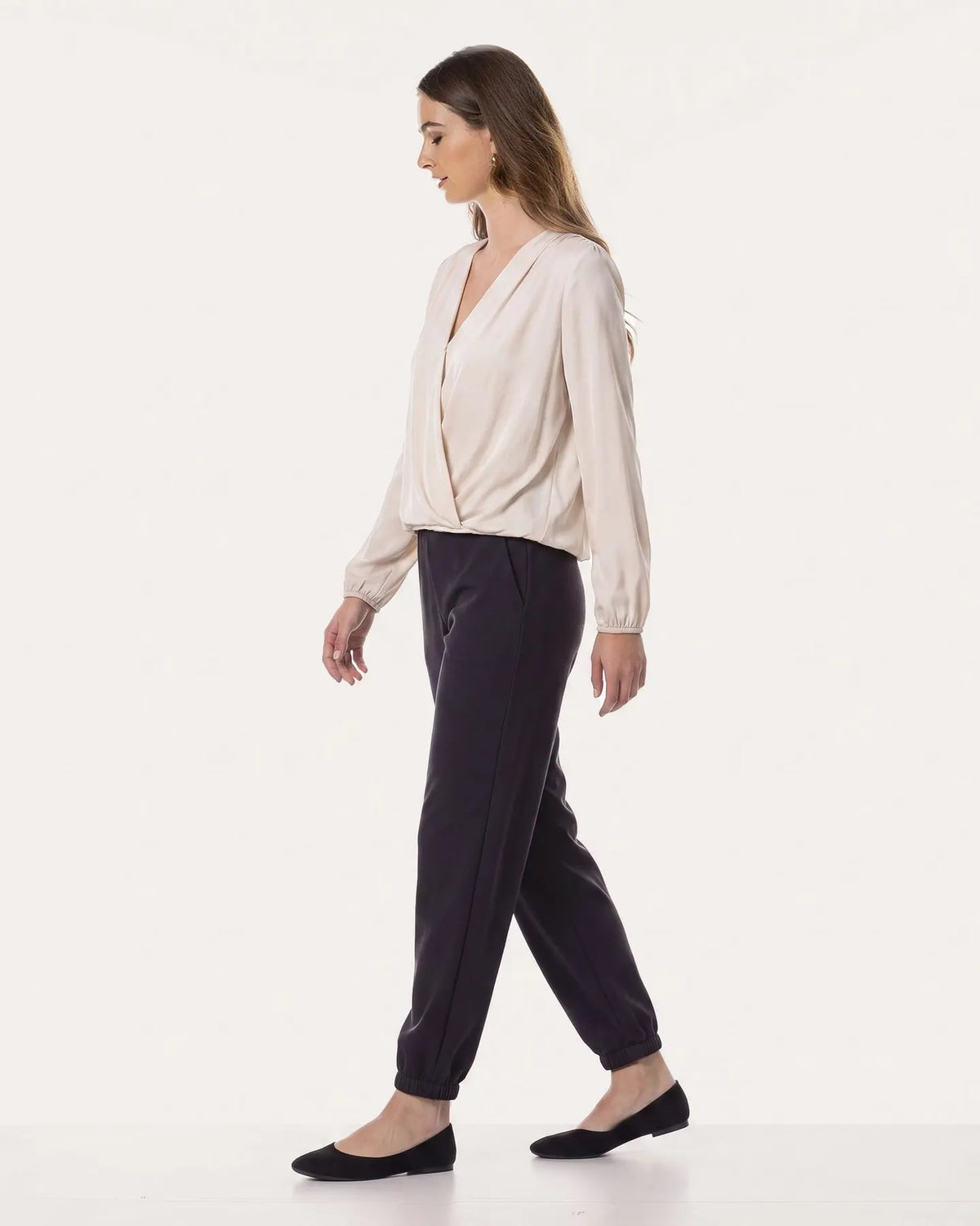 JAPAN TKY  SAEKO Hose knitterfrei stretch DEEP BLACK