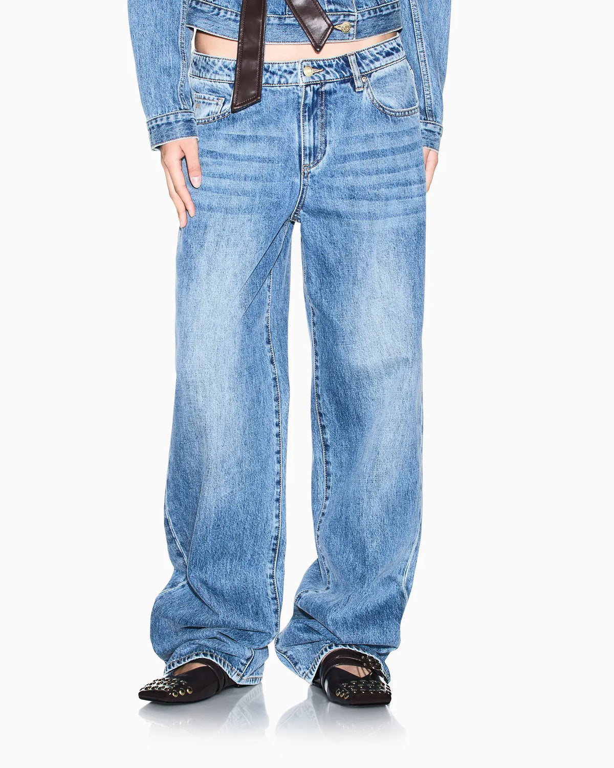 ARMANI XW000056 AF25766 Damen Jeans MB001 BLUE DENIM