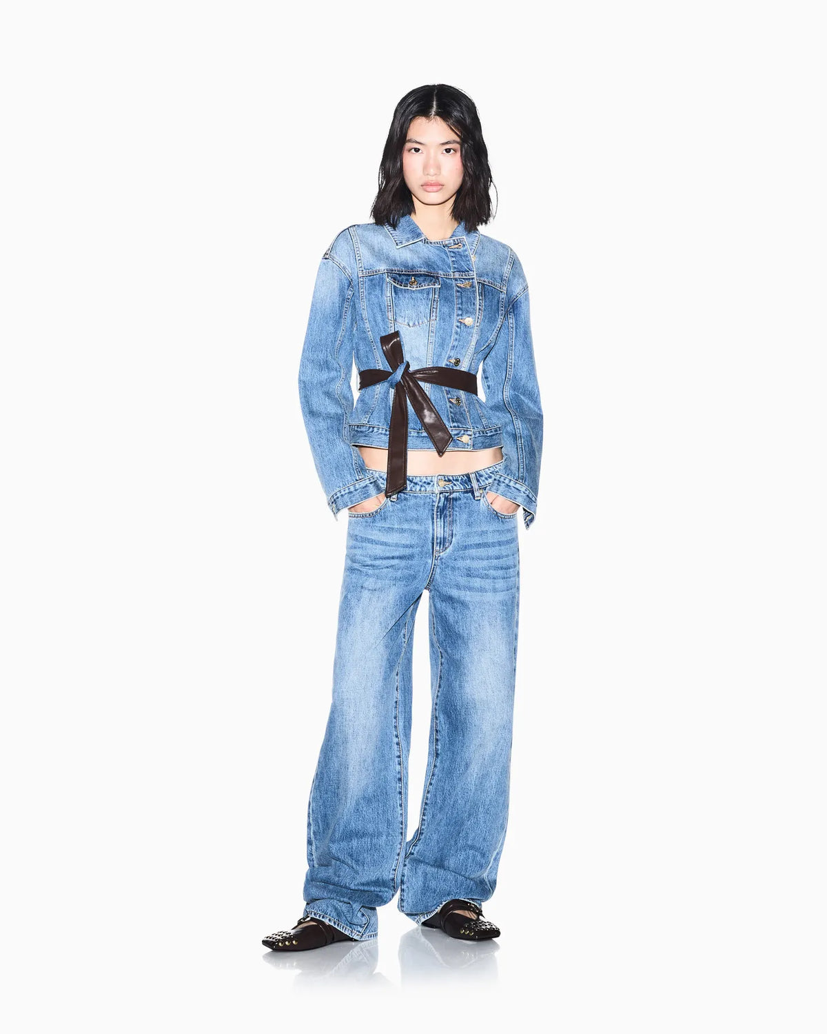 ARMANI XW000056 AF25766 Damen Jeans MB001 BLUE DENIM