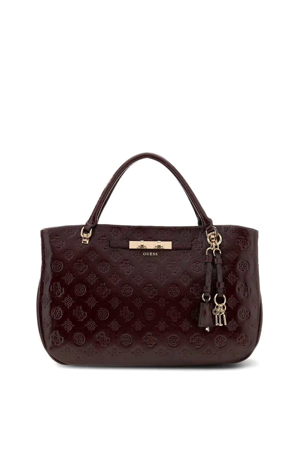 GUESS HWPT22 25060 Handtasche groß BURGUNDY LOGO