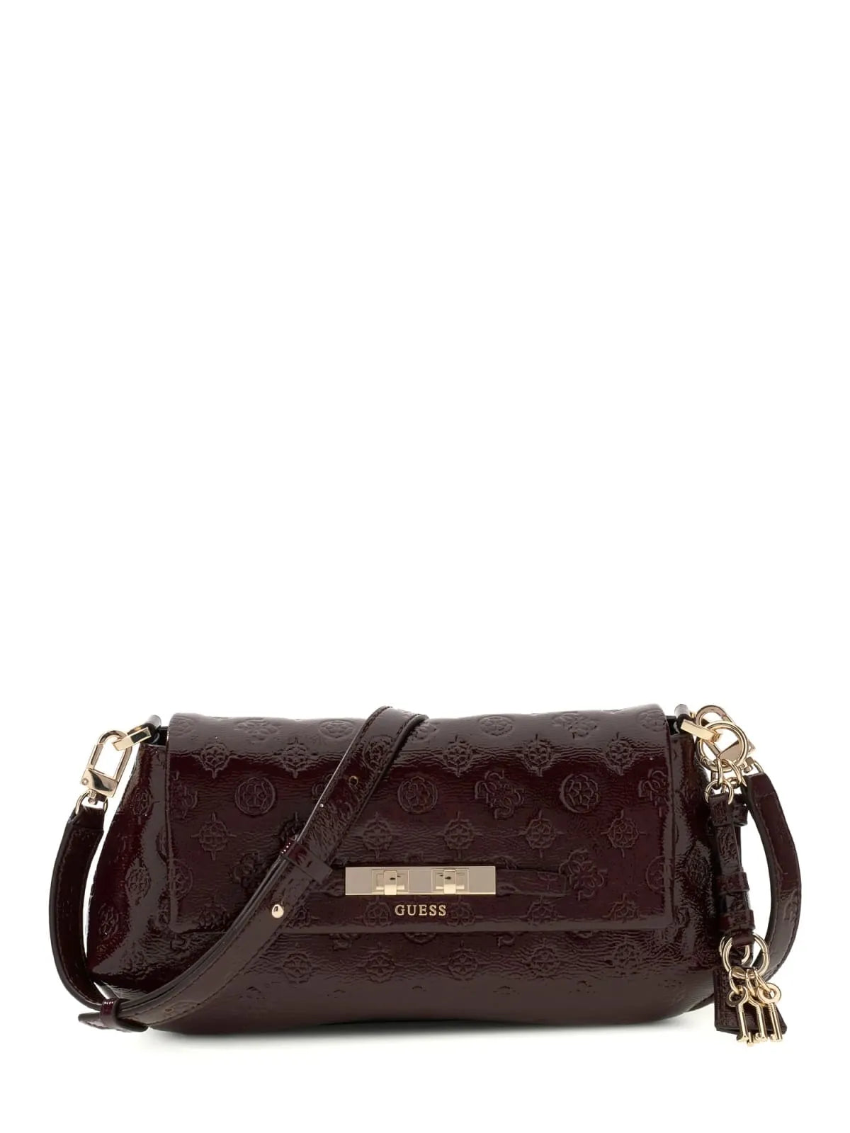 GUESS HWPT22 25200 Schultertasche Weinrot BURGUNDY LOGO