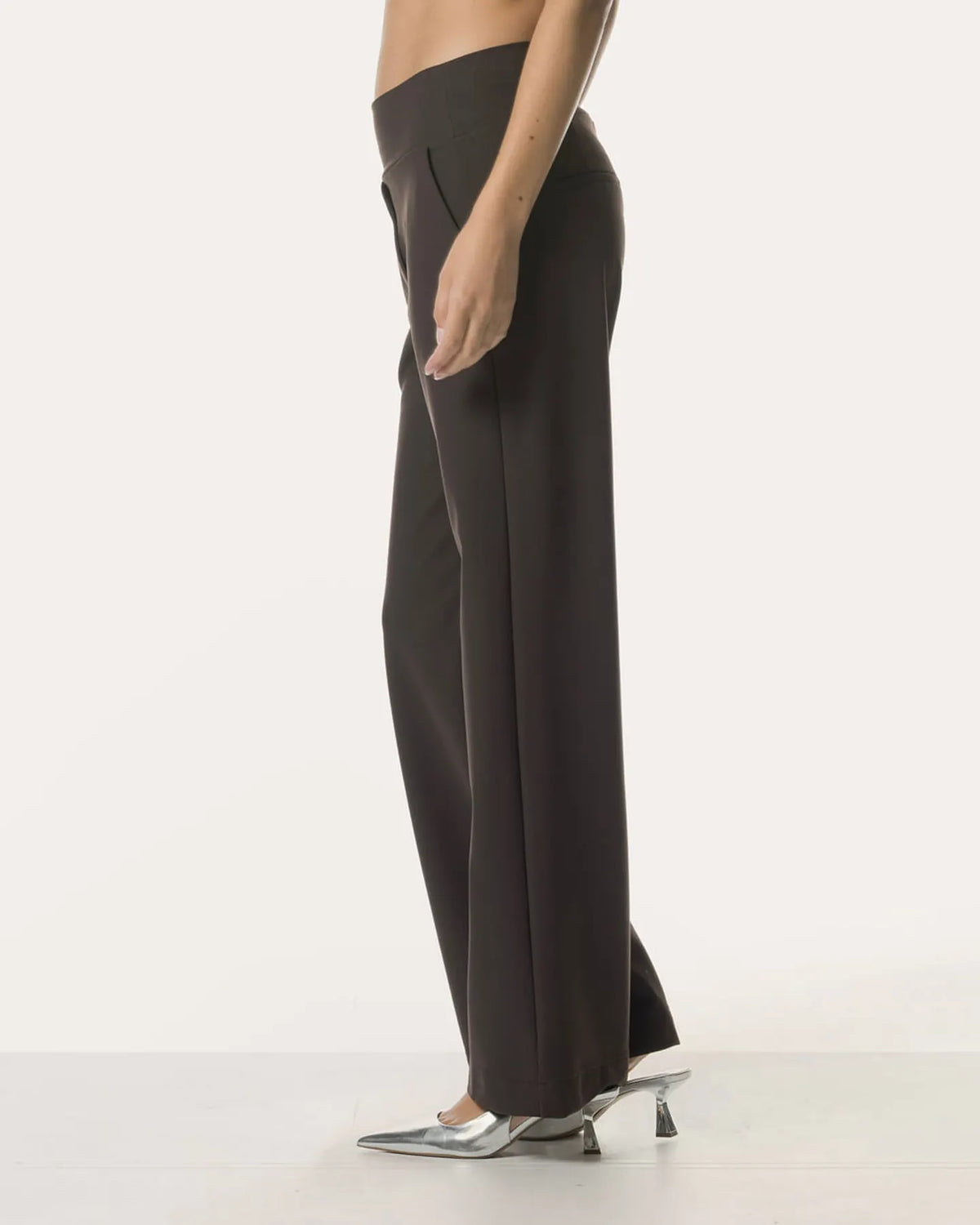 JAPAN TKY FUYA Hose Knitterfrei Stretch Braun