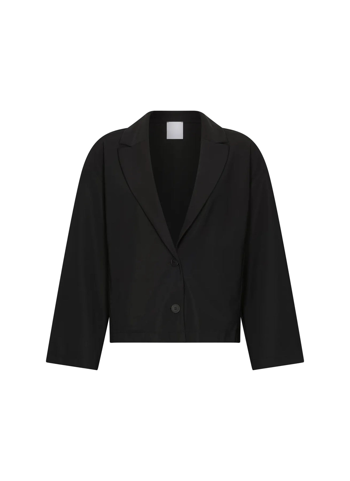 JAPAN TKY  ISEKA kurzer Blazer Knitterfrei Stretch DEEP BLACK