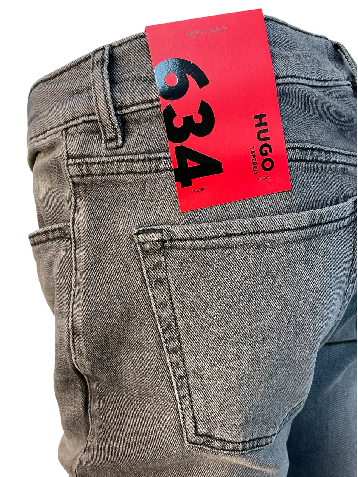 50568079 HUGO 634 SOFT TOUCH Jeans Knopfverschluss Medium Grey