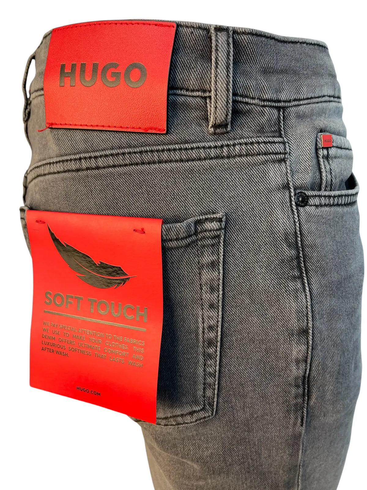 50568079 HUGO 634 SOFT TOUCH Jeans Knopfverschluss Medium Grey