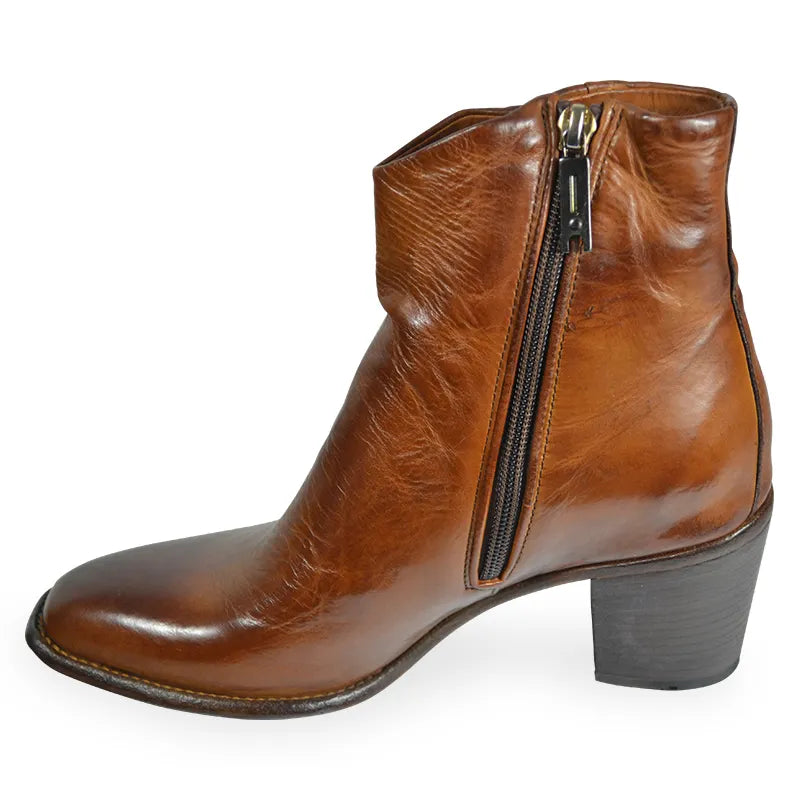 LEMARGO ED02A LIANA Damen Stiefellette Pell.Diver Cognac.