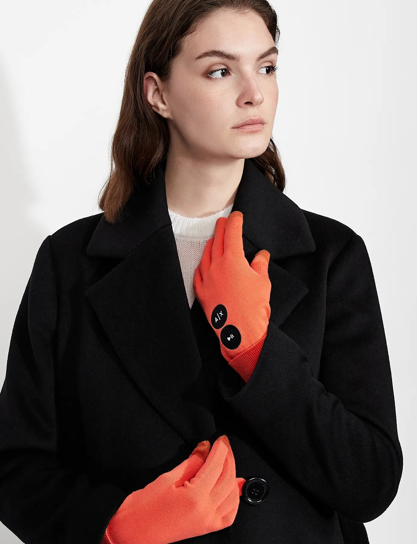 ARMANI EXCHANGE  944604 1A300 Damen Fingerhandschuh Orange 16262.