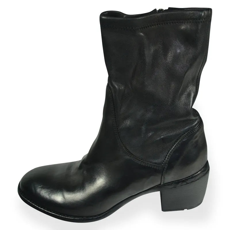 LEMARGO AH26A DAFNE Damen Stiefellette aus Leder Nero.