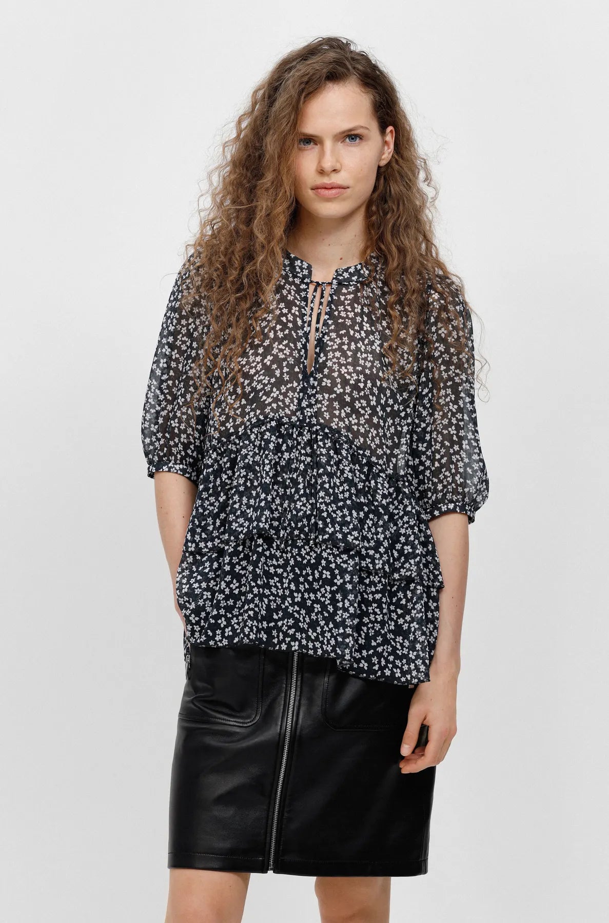 HUGO 50466996 Celixa 10241732 01 Bluse Florale muster Open Miscellaneous 963