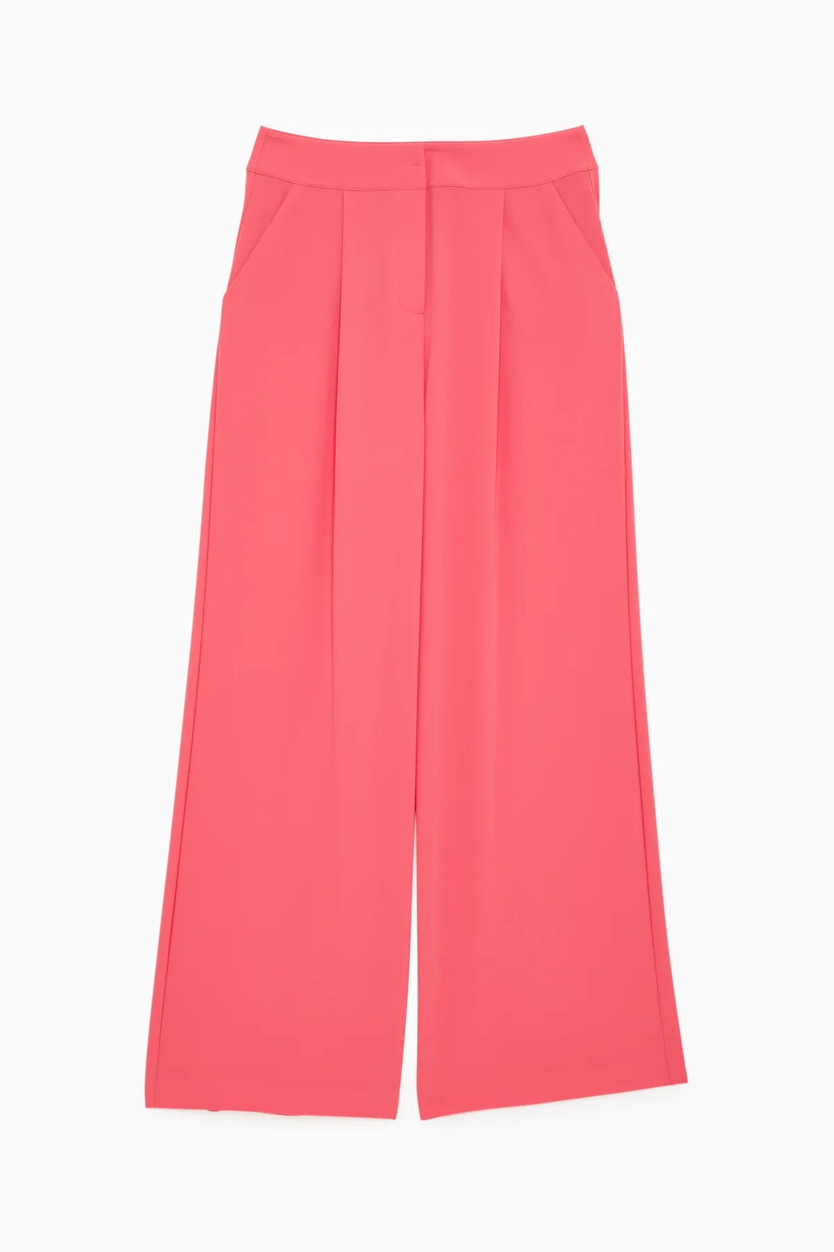 PATRIZIA PEPE 2P1422 A049 Damen Palazzohose aus Sablé-Crêpe R748 GRANADINE RED