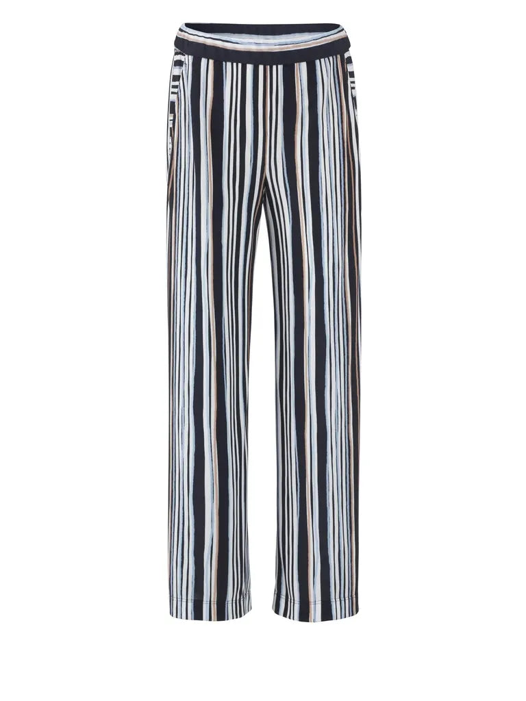 MARC CAIN  SC 81.36 J16 Gestreifte Hose midnight blue 395