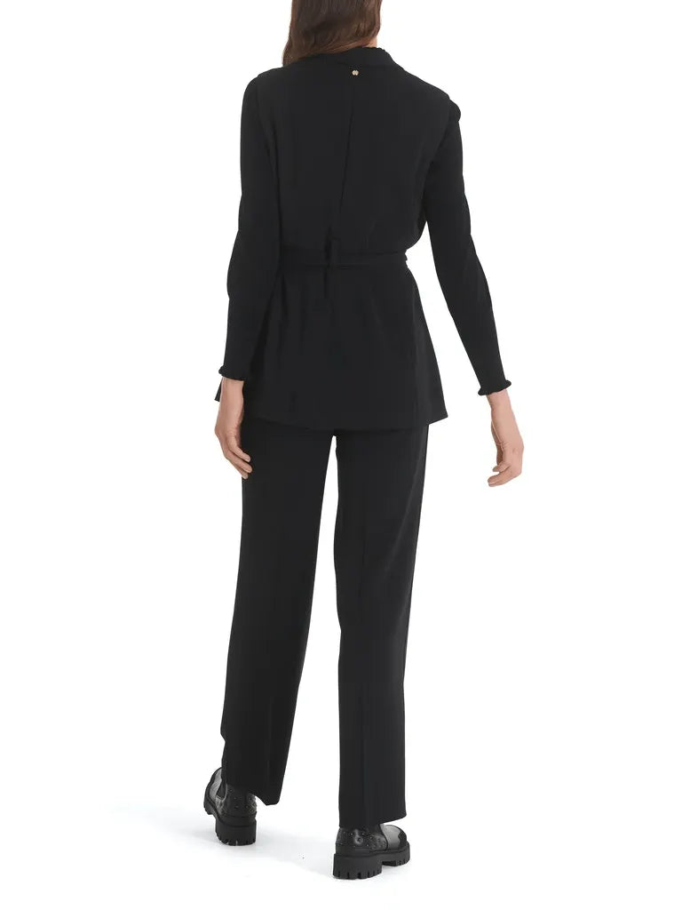 MARC CAIN TC 37.03 W56  Weste mit Bindegürtel Schwarz
